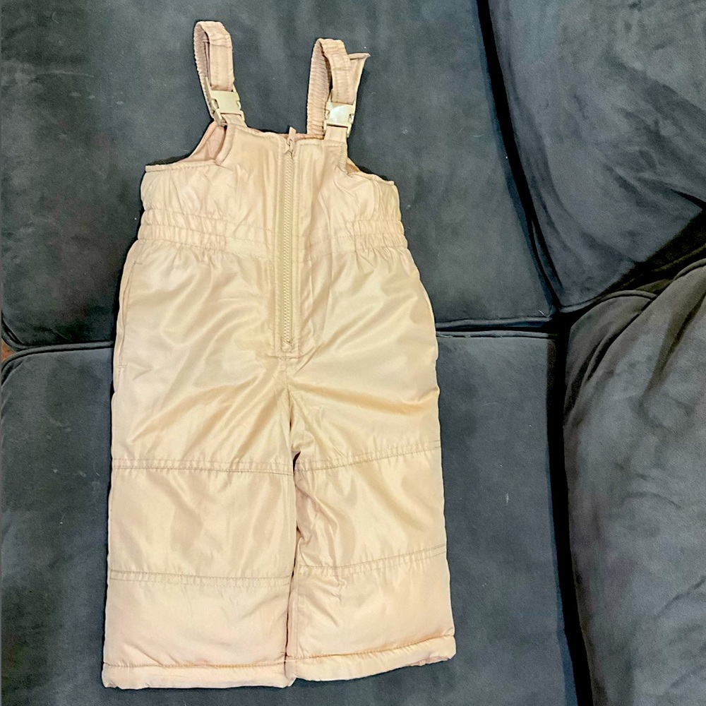 Carters Baby Snowsuit (gold shimmer) 18 months.